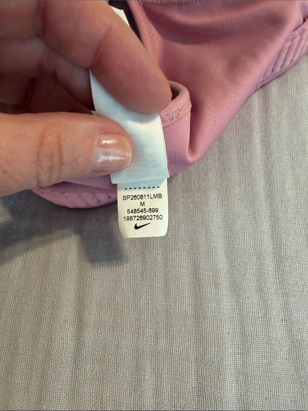 Nike Women’s Rose Pink Racerback Training Sports Bra - Underwire Free Sz M - Picture 5 of 5